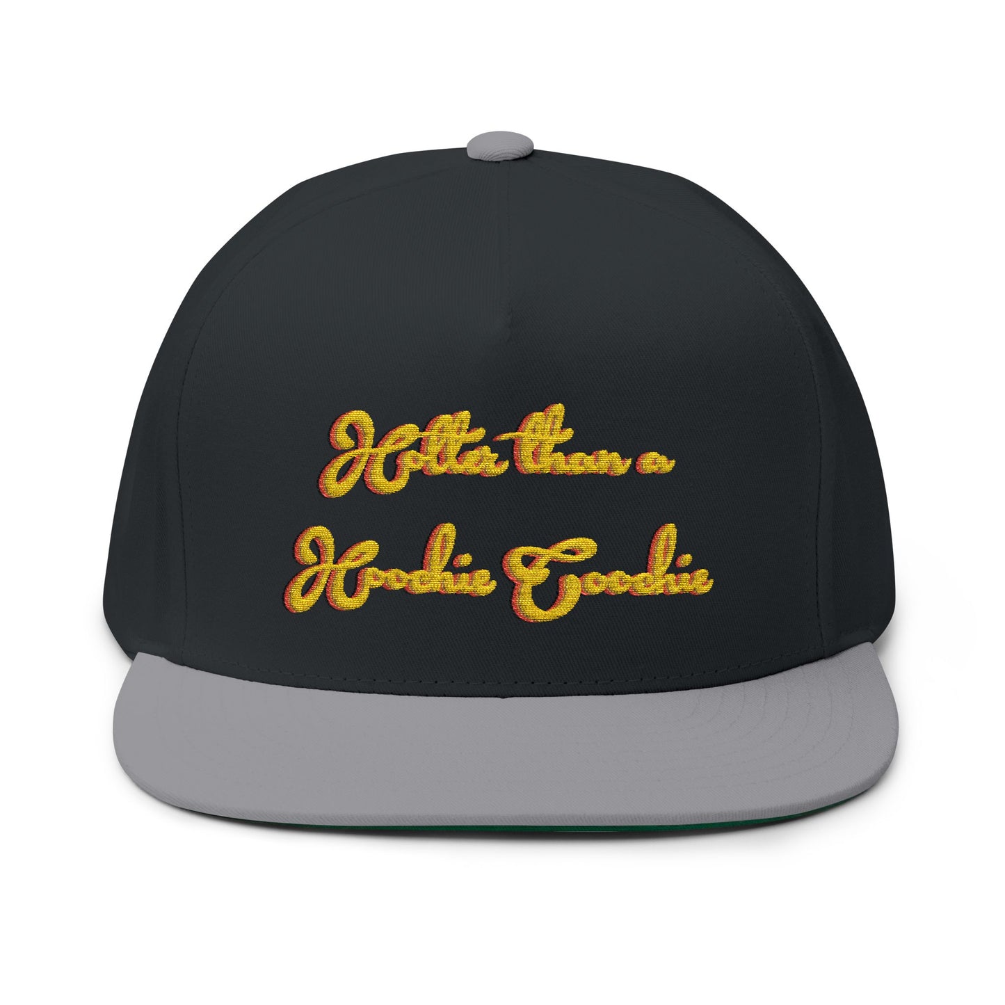 Embroidered Flat Bill Cap - Hotter Than A