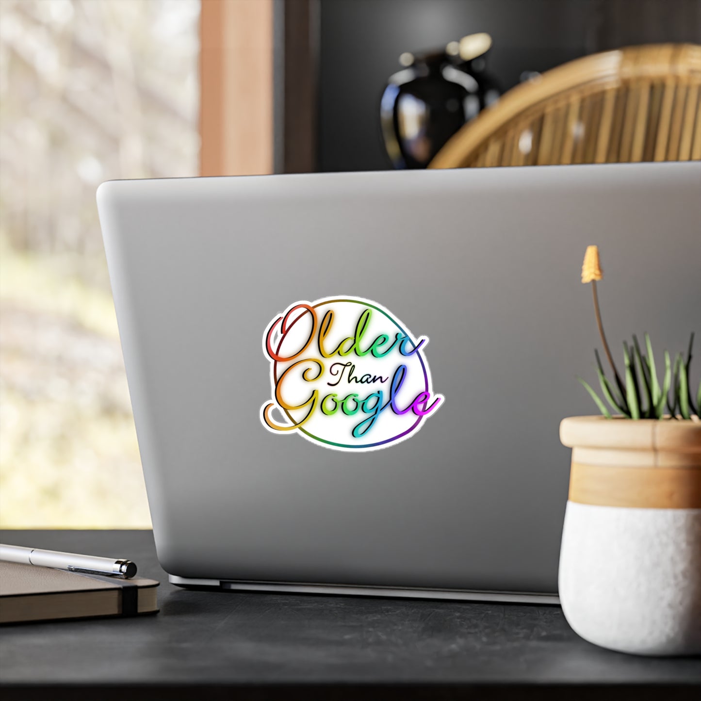 Older Than Google Colorful Kiss-Cut Vinyl Decal