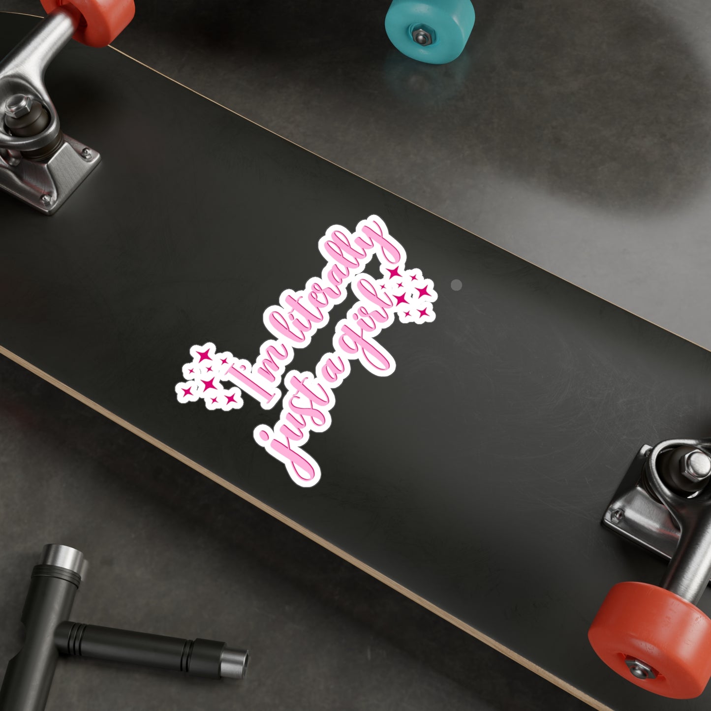I'm Just A Girl Kiss-Cut Vinyl Decal