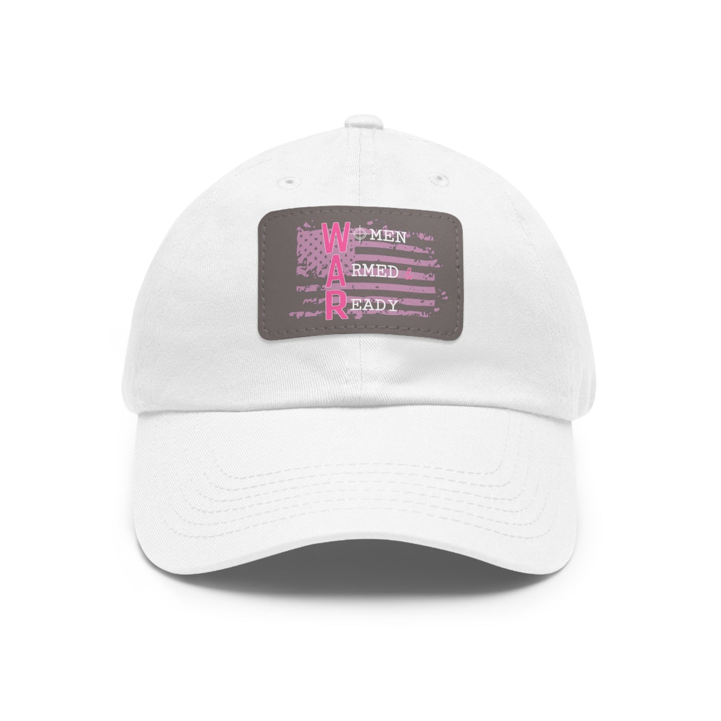 Women Armed & Ready Pink Flag With Leather Patch