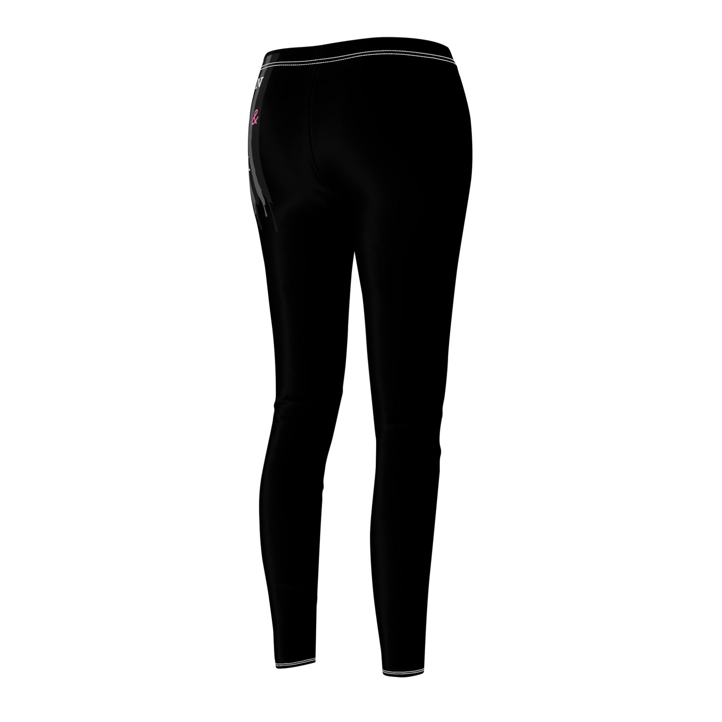Women Armed & Ready Grey Flag Casual Leggings