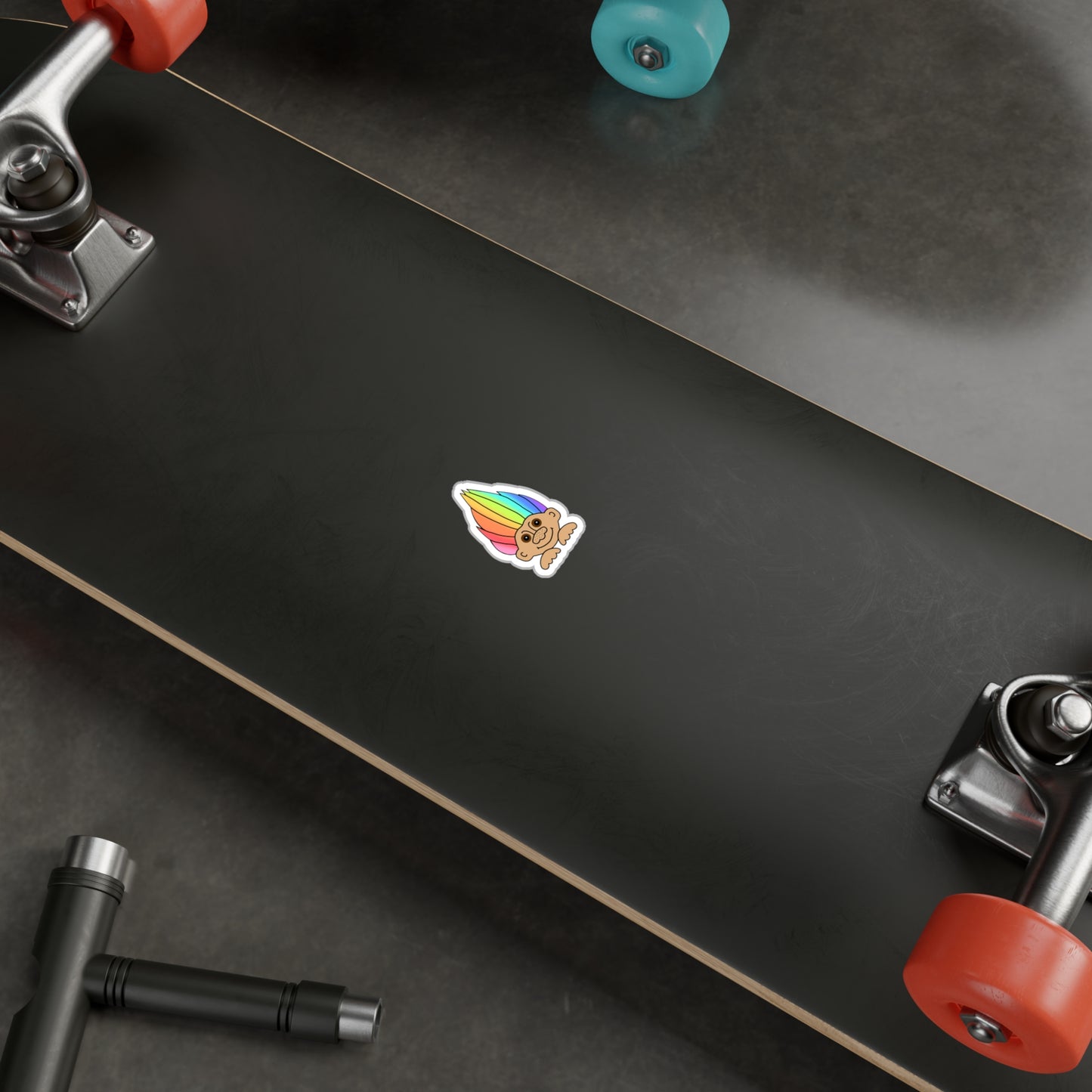 Rainbow Troll Vinyl Decal