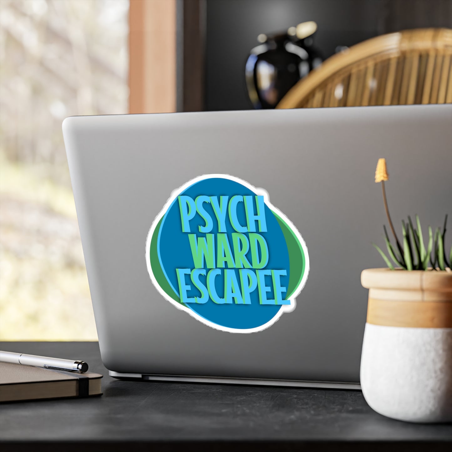 Psych Ward Escapee Kiss-Cut Vinyl Decal