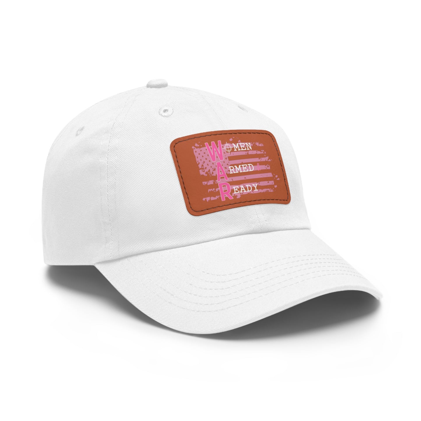 Women Armed & Ready Pink Flag With Leather Patch