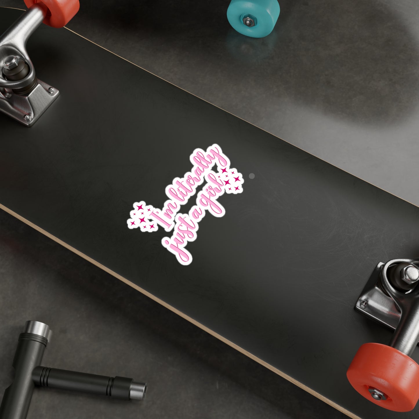 I'm Just A Girl Kiss-Cut Vinyl Decal