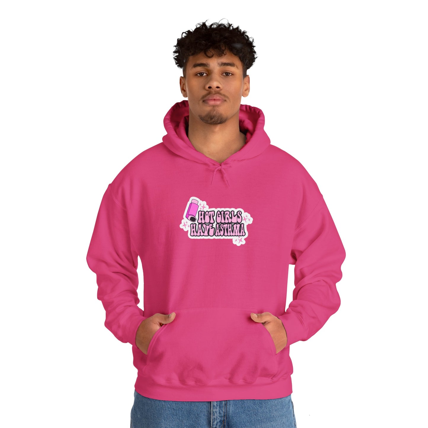 Hot Girls Have Asthma Hooded Sweatshirt