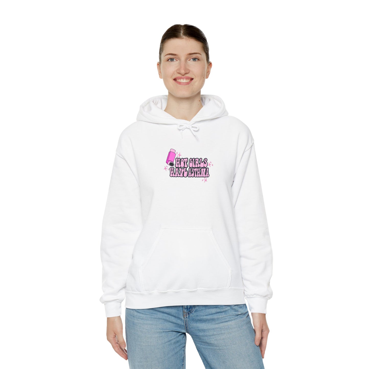 Hot Girls Have Asthma Hooded Sweatshirt