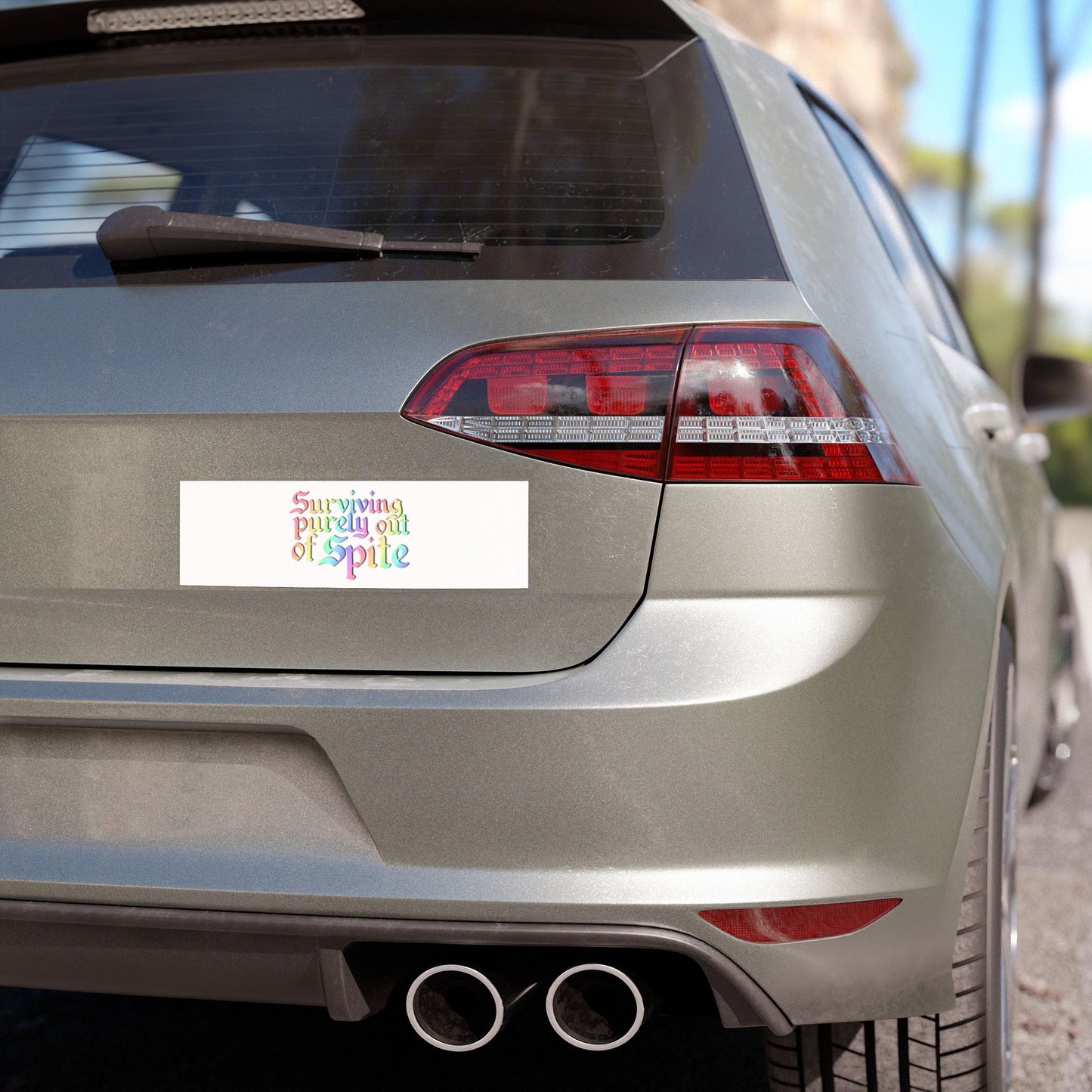 Surviving Purely Out of Spite Car Magnet