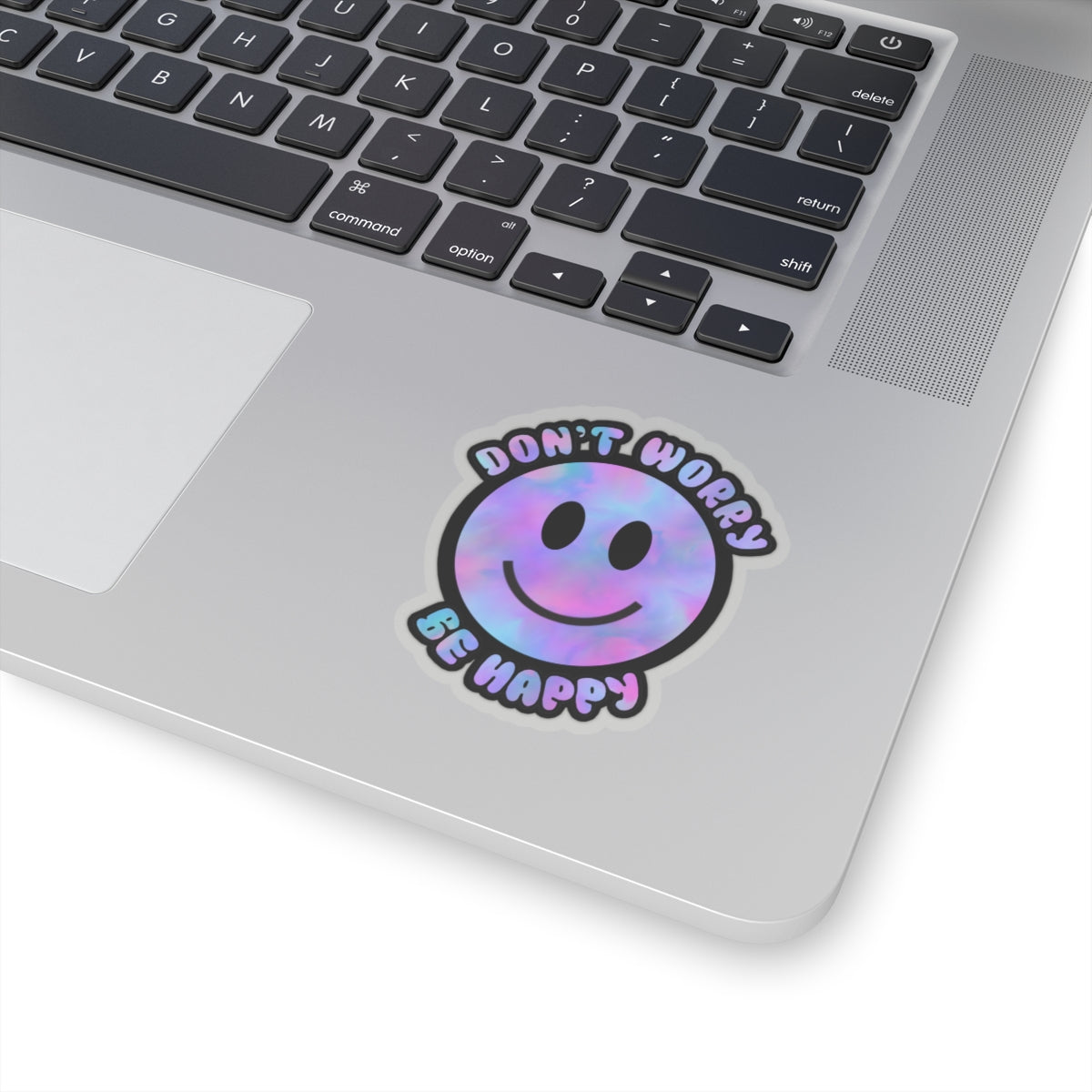 Don’t Worry Be Happy Kiss-Cut Stickers | Positive Vibes Decals for Laptops & Journals