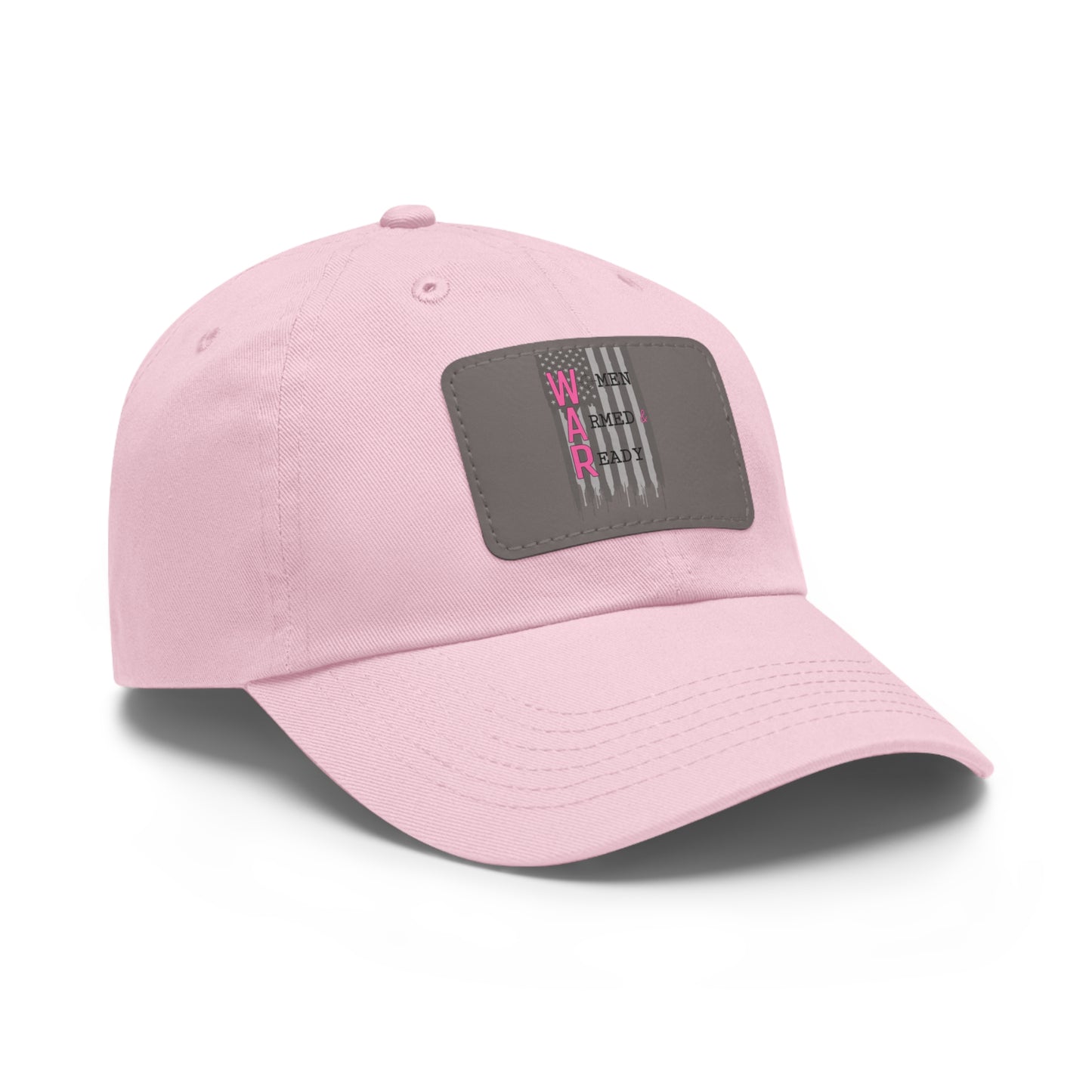 Women Armed & Ready Grey Flag with Leather Patch