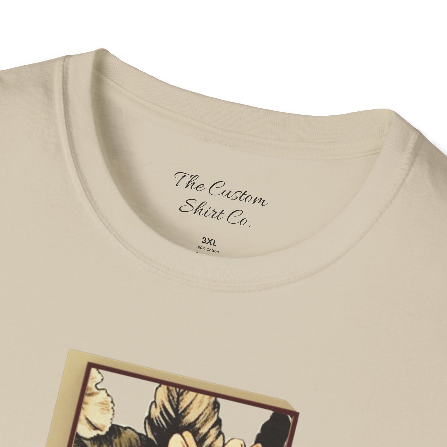 custom vintage flower shirt beige neck