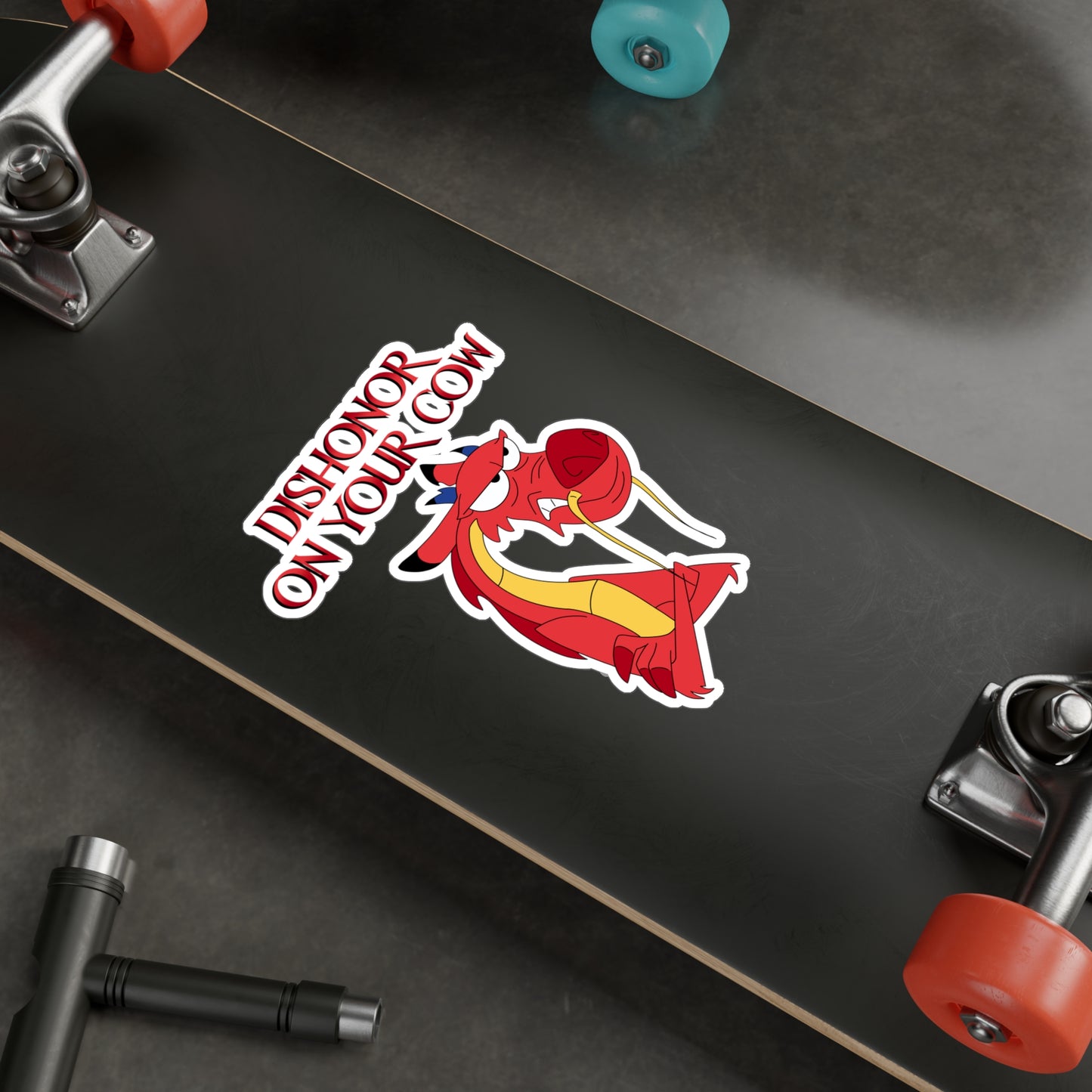 "Dishonor on Your Cow" - Kiss-Cut Vinyl Sticker