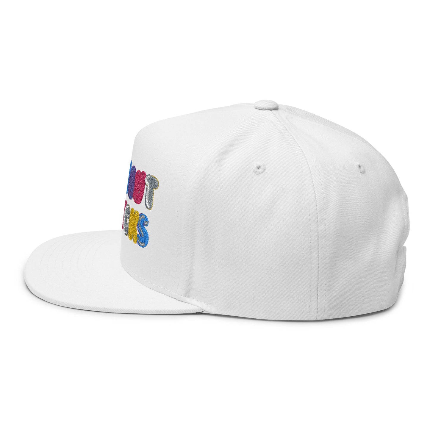 Embroidered Flat Bill Cap - Fresh Out of F*cks