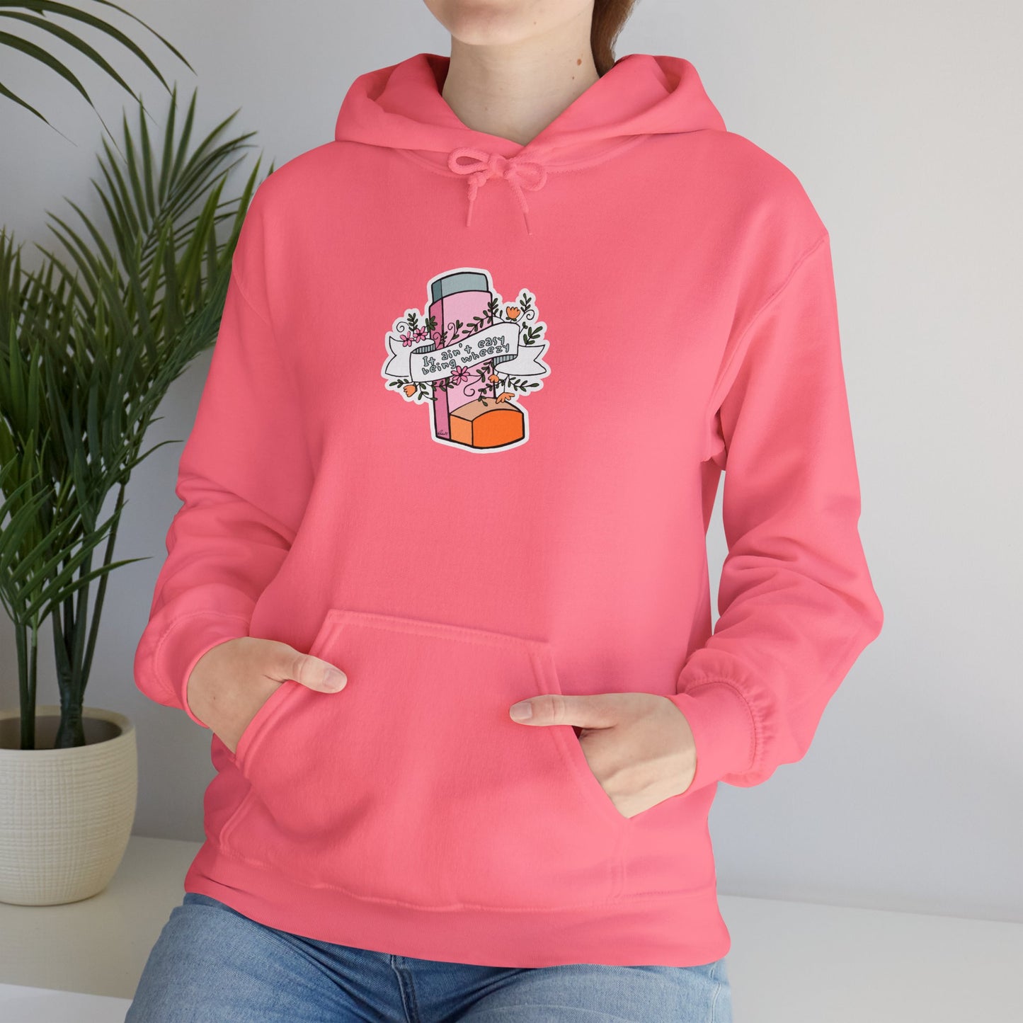 It Ain't Easy Being Wheezy Floral Hooded Sweatshirt - Comfortable & Stylish