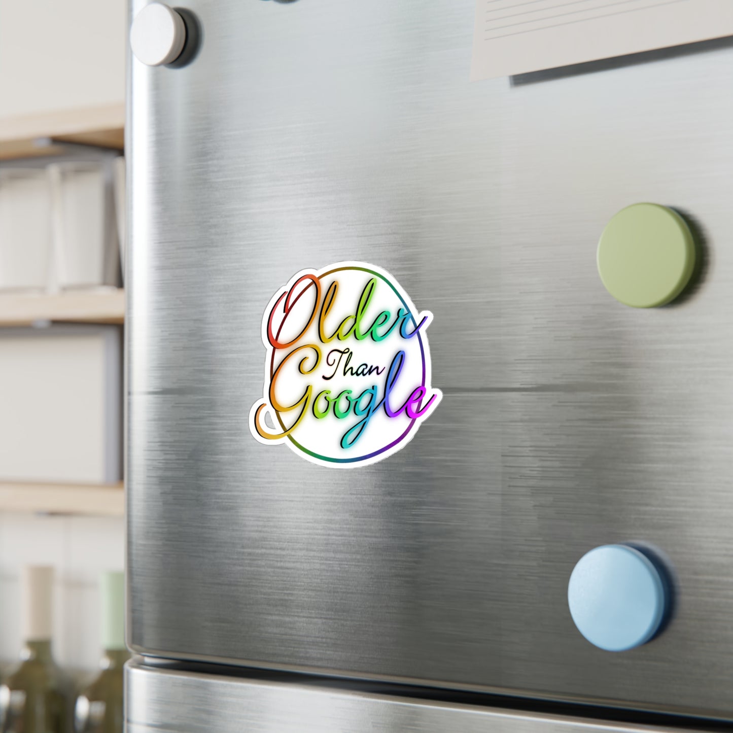 Older Than Google Colorful Kiss-Cut Vinyl Decal