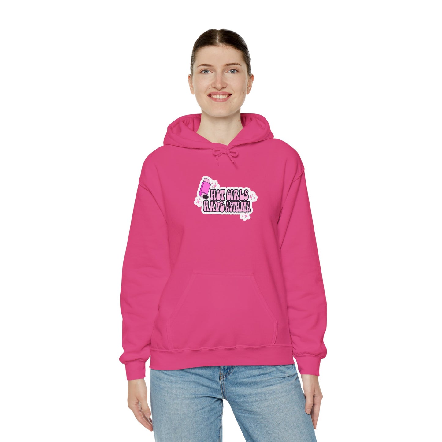 Hot Girls Have Asthma Hooded Sweatshirt