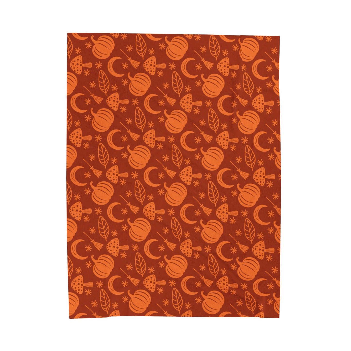 Pumpkin Pattern Fall Velveteen Plush Blanket