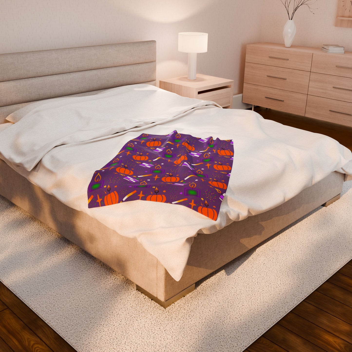 Halloween Velveteen Plush Blanket