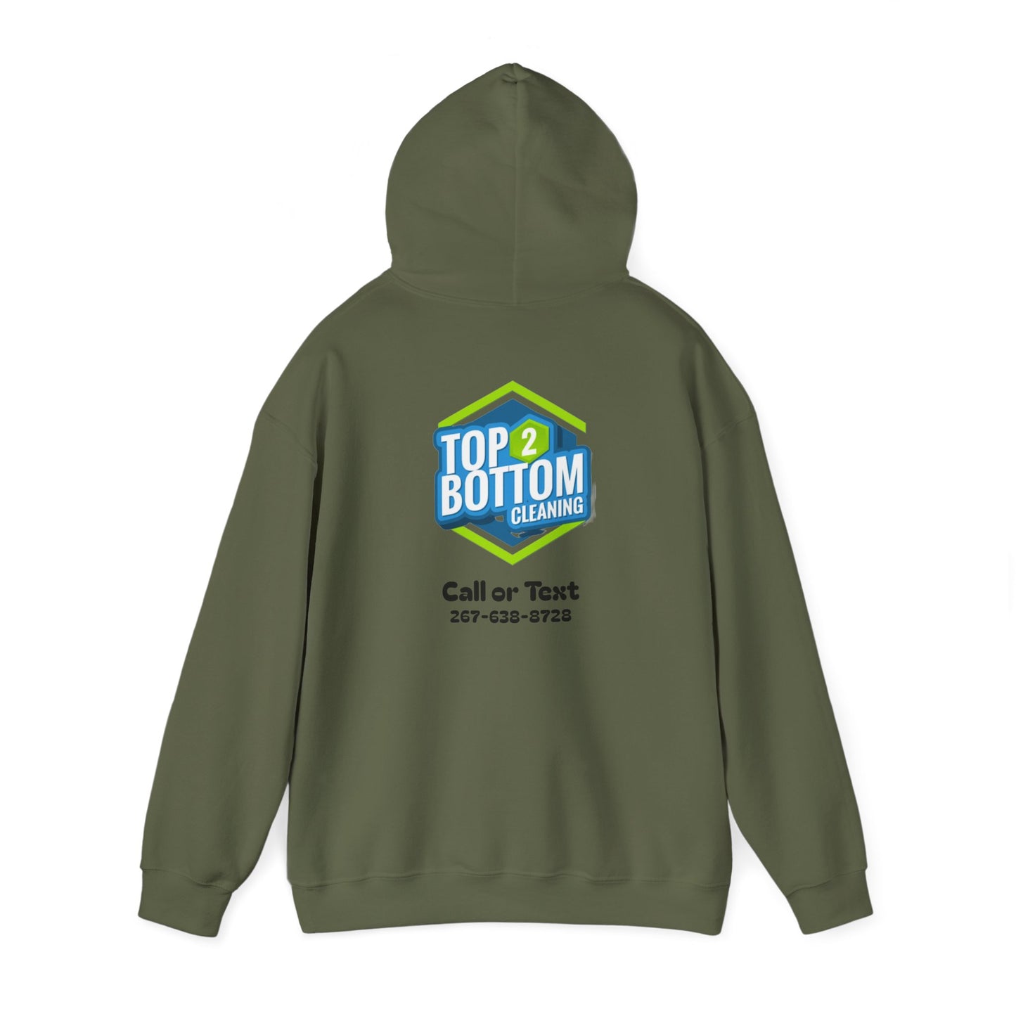 Top 2 Bottom Cleaning Hooded Sweatshirt