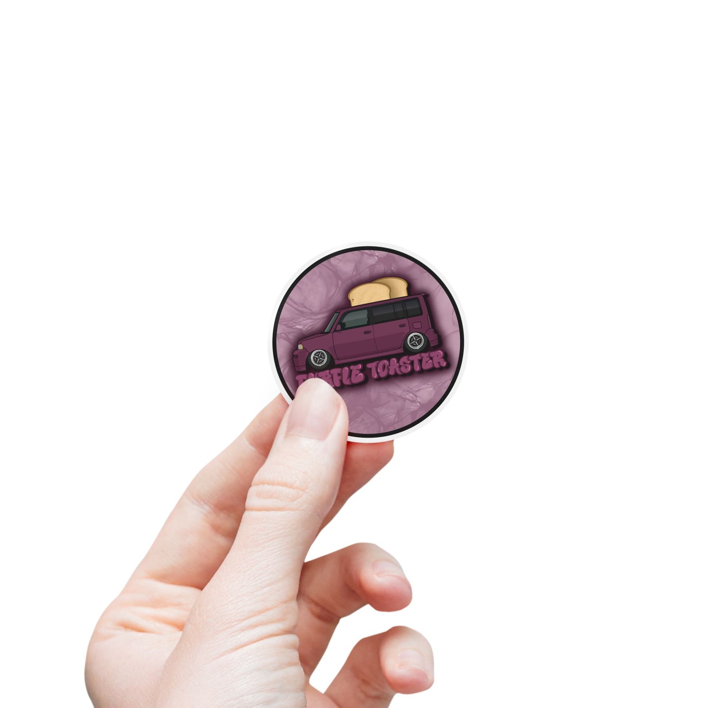 Purple Toaster Sticker Roll