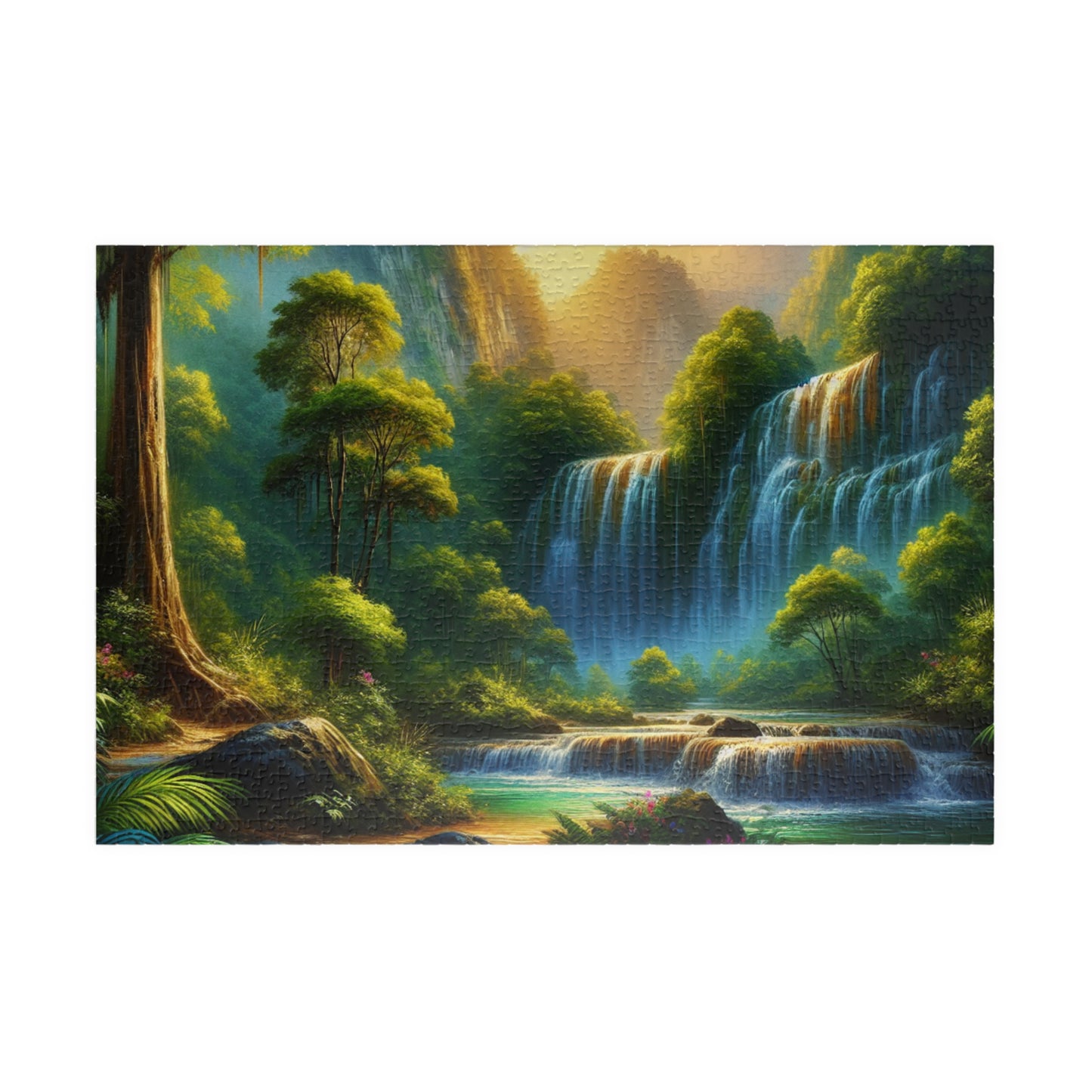Nature Waterfall Jigsaw Puzzle - 110, 252, 520, 1014-piece