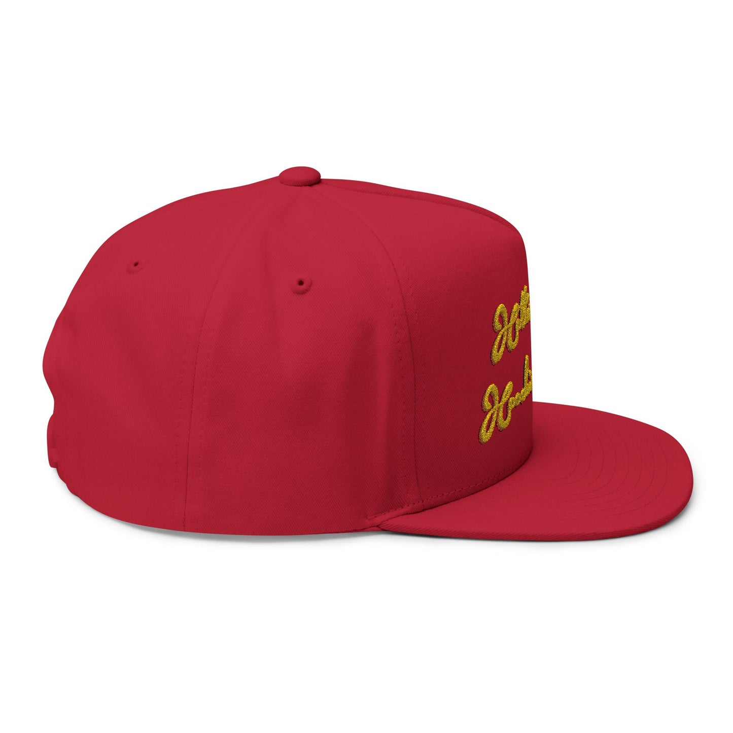Embroidered Flat Bill Cap - Hotter Than A