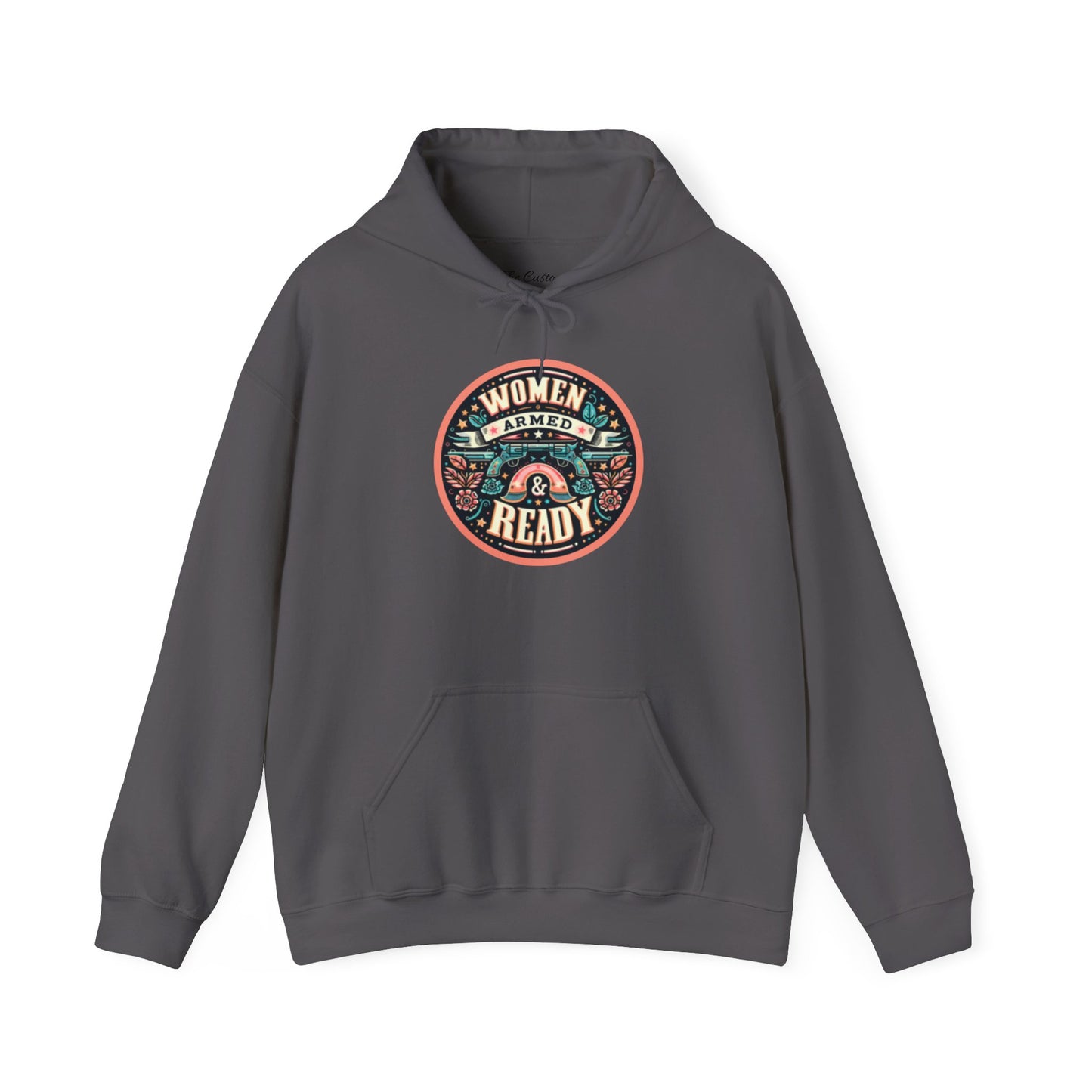Women Armed & Ready Digital Design Hooded Sweatshirt