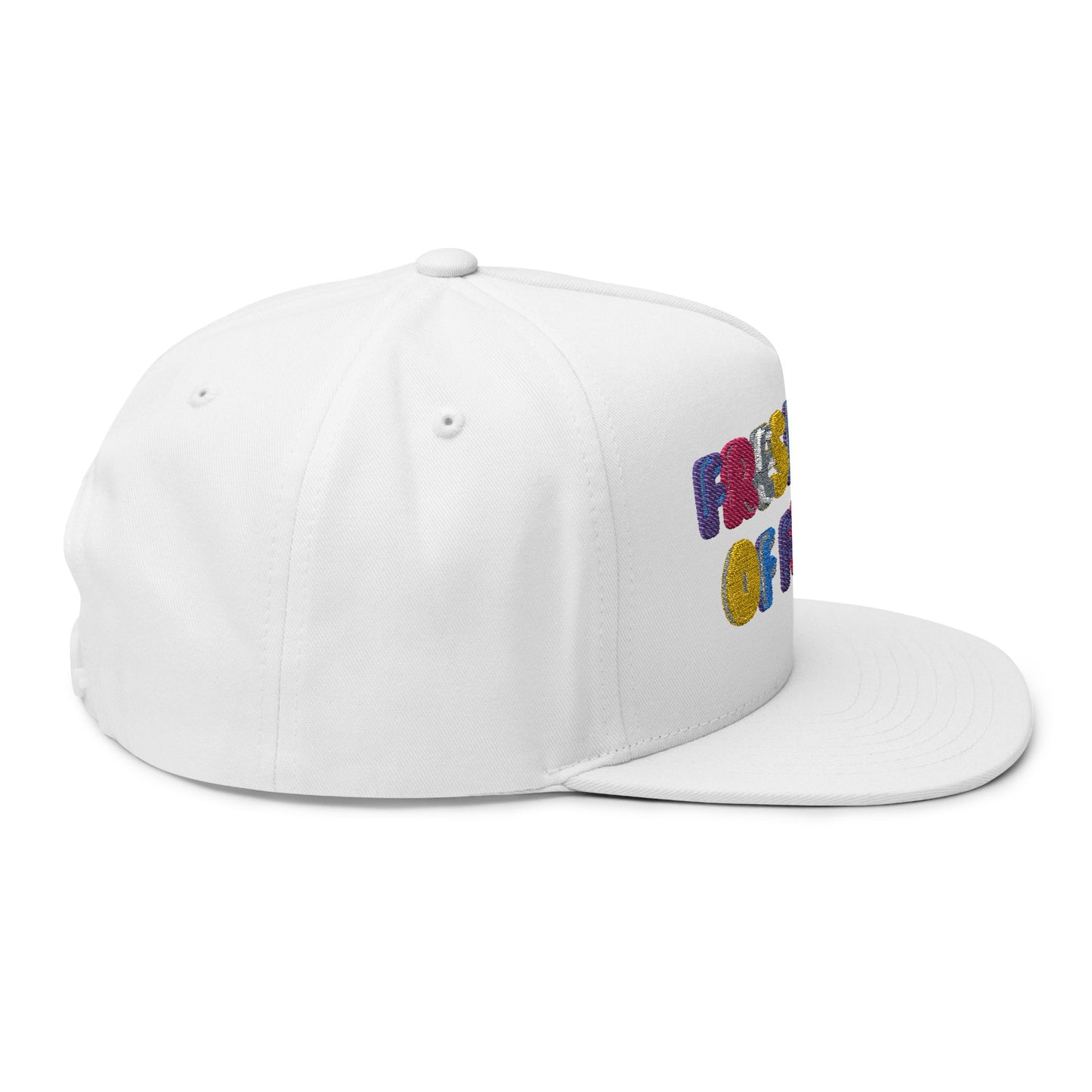 Embroidered Flat Bill Cap - Fresh Out of F*cks