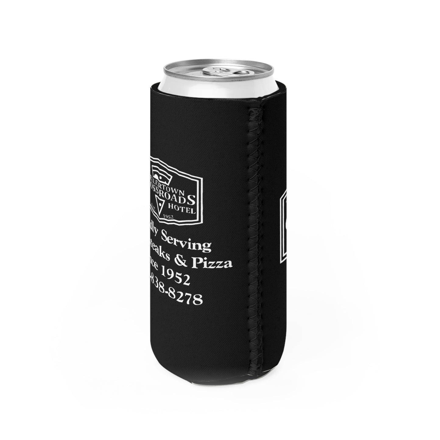 The Hellertown Crossroads Hotel - Slim Can Cooler - Coozy
