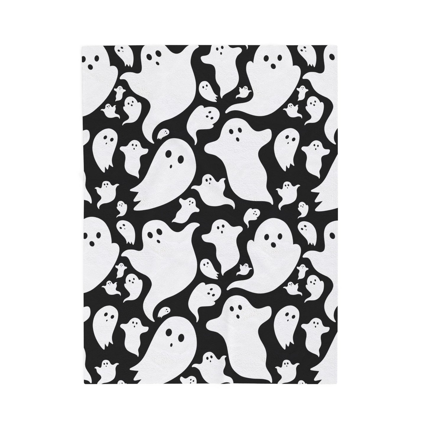 Spooky Ghost Plush Blanket - Cozy Home Décor