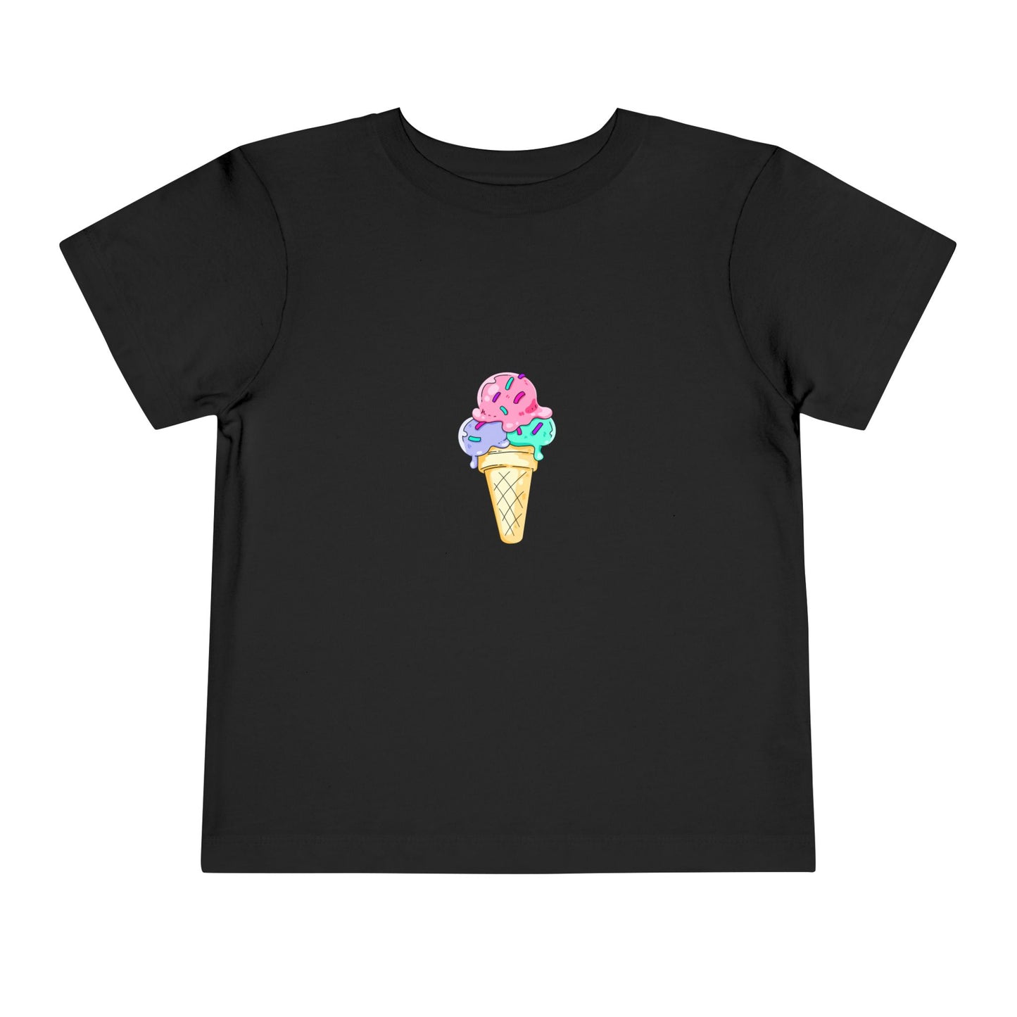 Toddler Short Sleeve Tee - Ice Cream Design