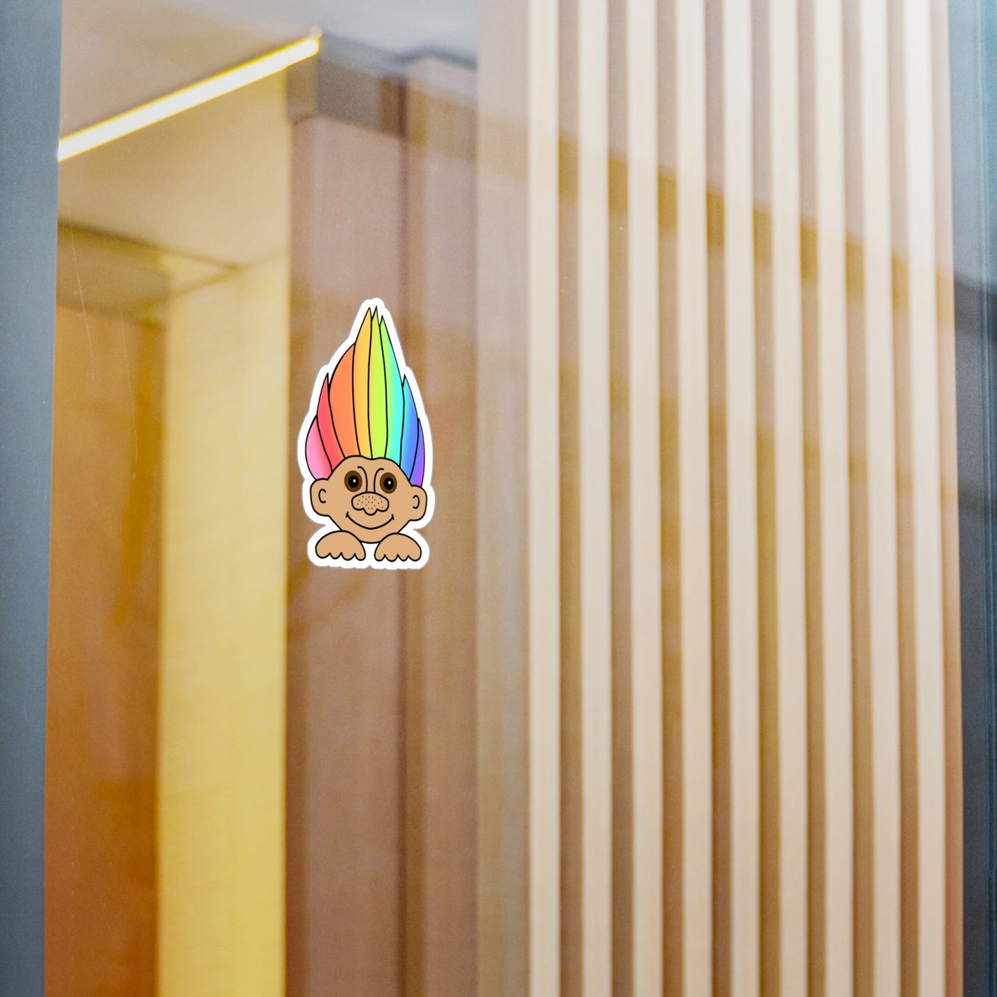 Rainbow Troll Vinyl Decal