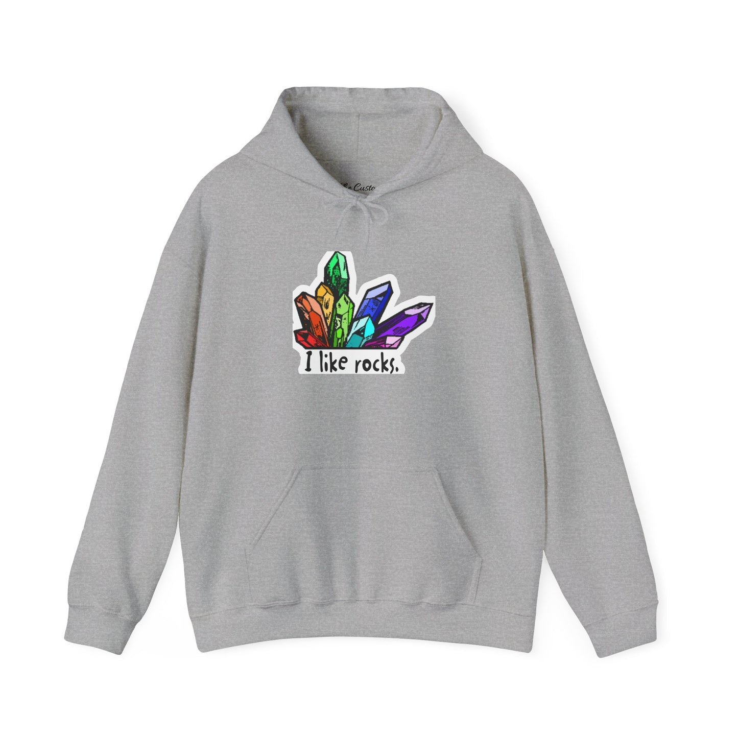 I Like Rocks Hooded Sweatshirt