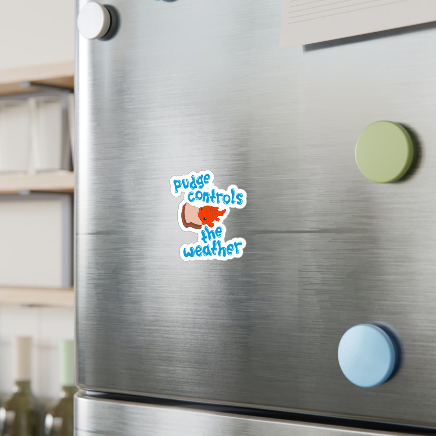 Pudge Controls the Weather - Lilo & Stich - Kiss-Cut Vinyl Sticker