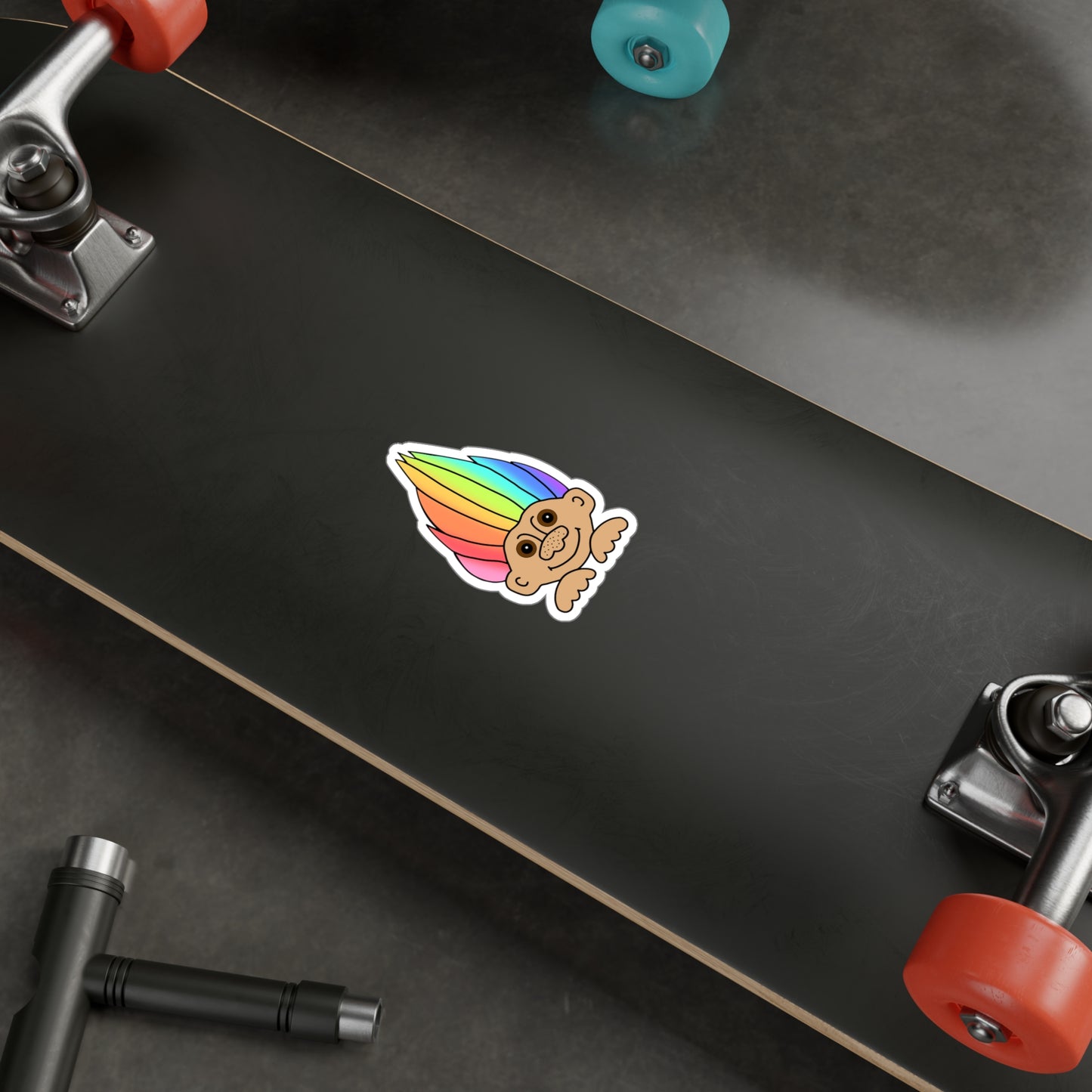 Rainbow Troll Vinyl Decal