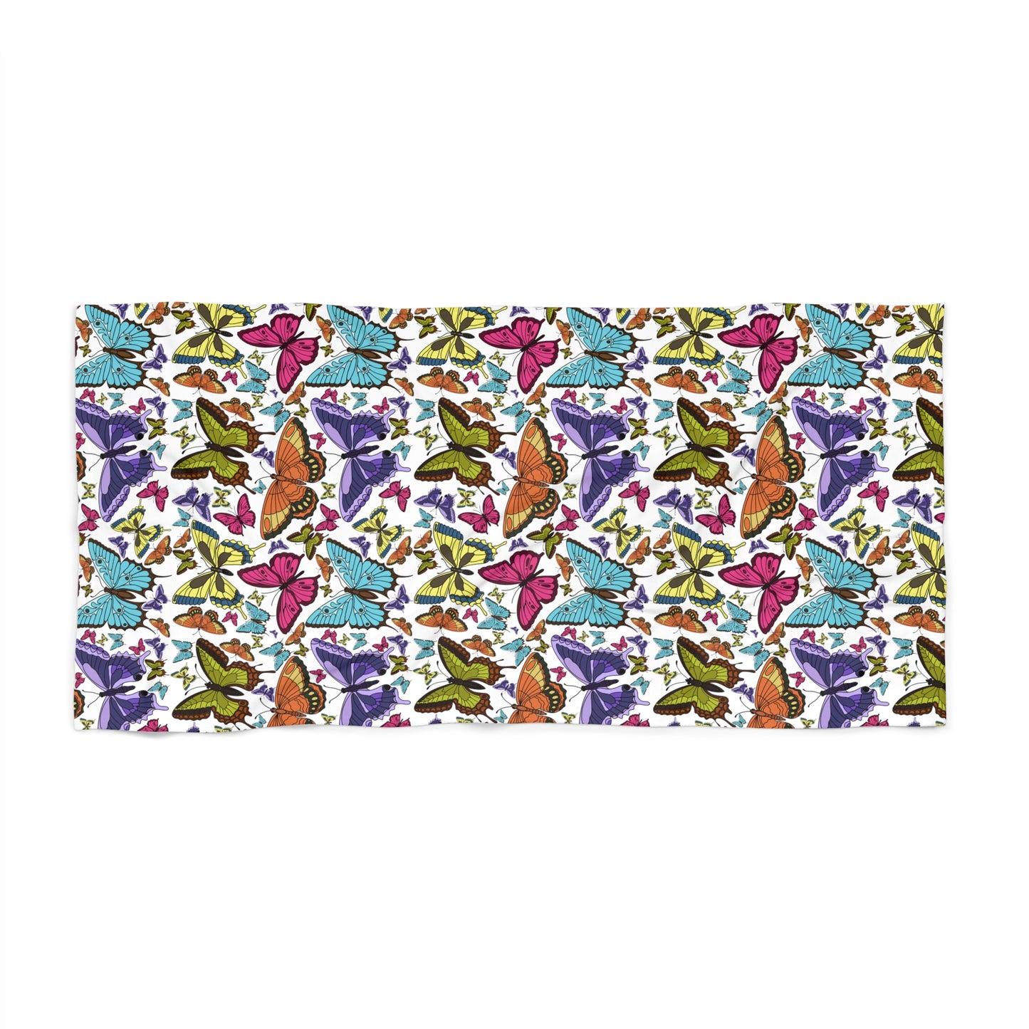 Colorful Butterfly Beach Towel