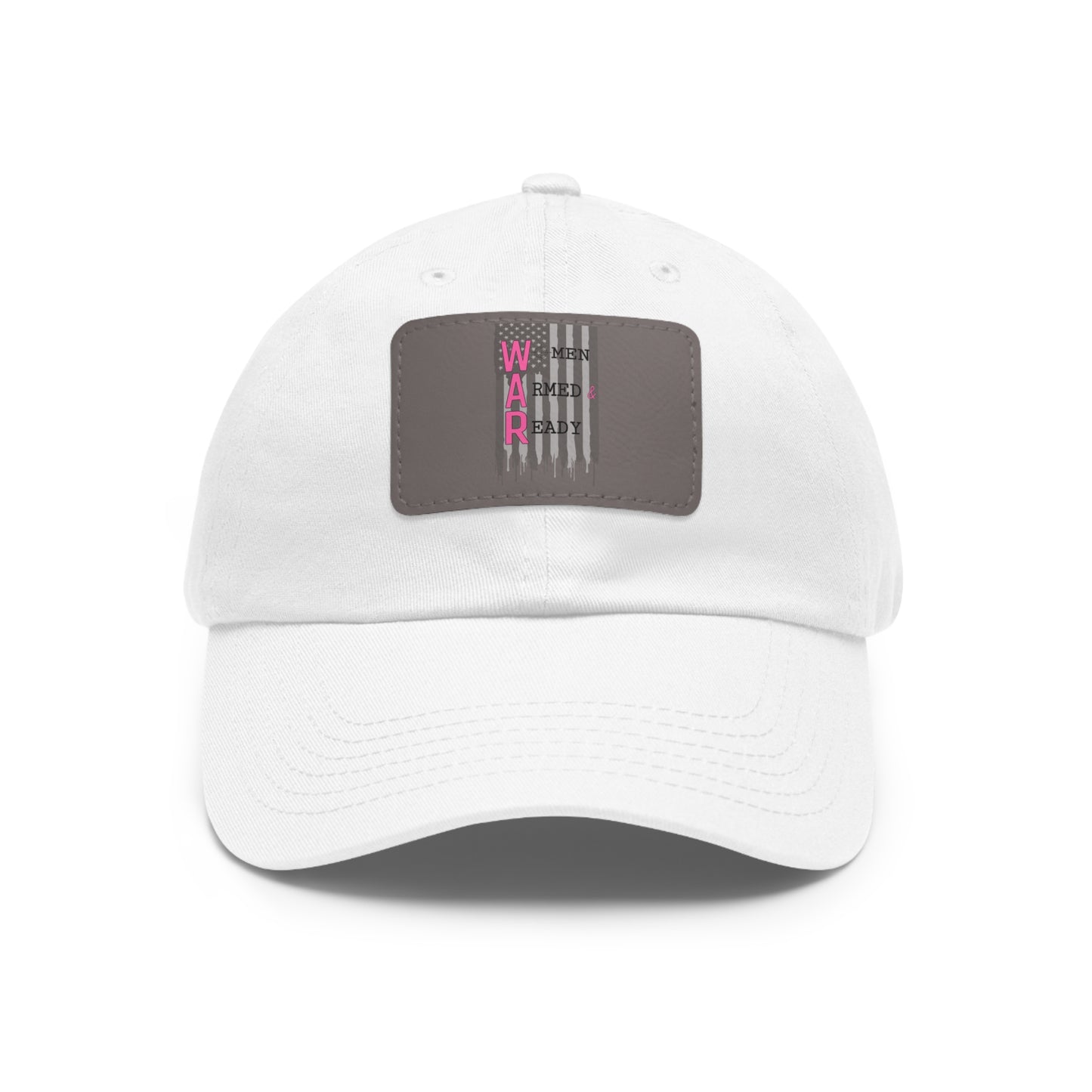 Women Armed & Ready Grey Flag with Leather Patch