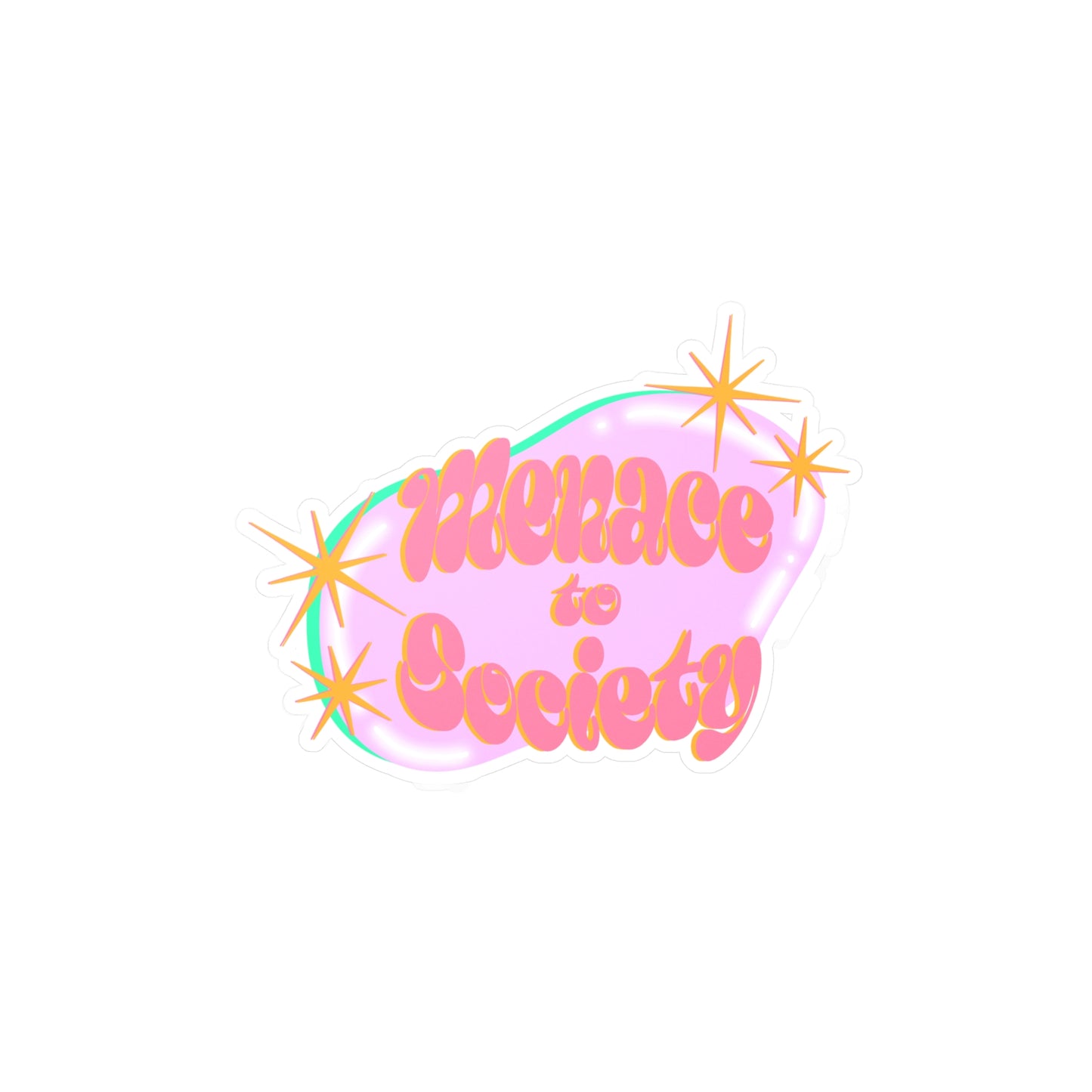 Menace to Society Kiss Cut Vinyl Decal