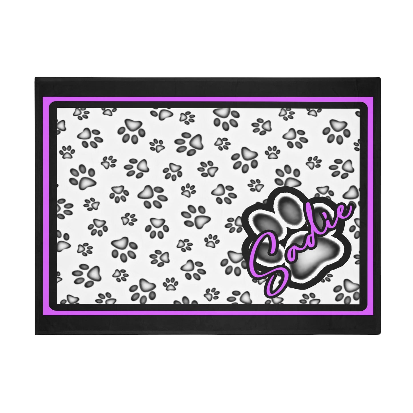 Sadie Plush Fleece Dog Blanket