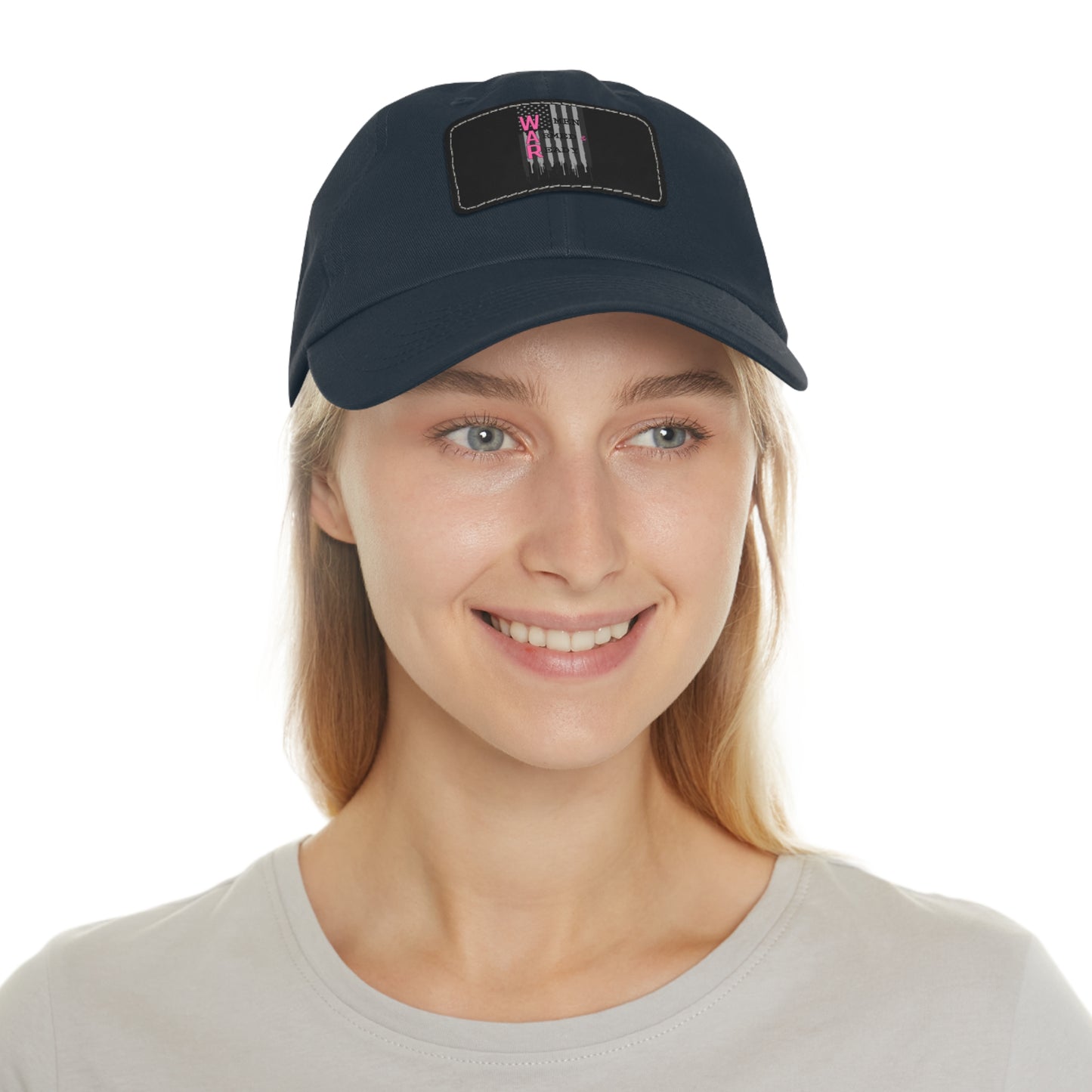 Women Armed & Ready Grey Flag with Leather Patch