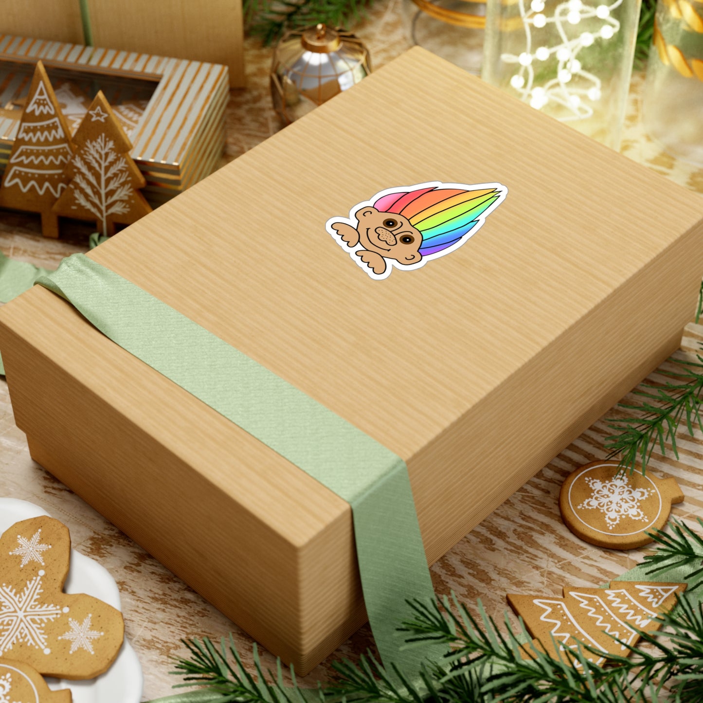 Rainbow Troll Vinyl Decal