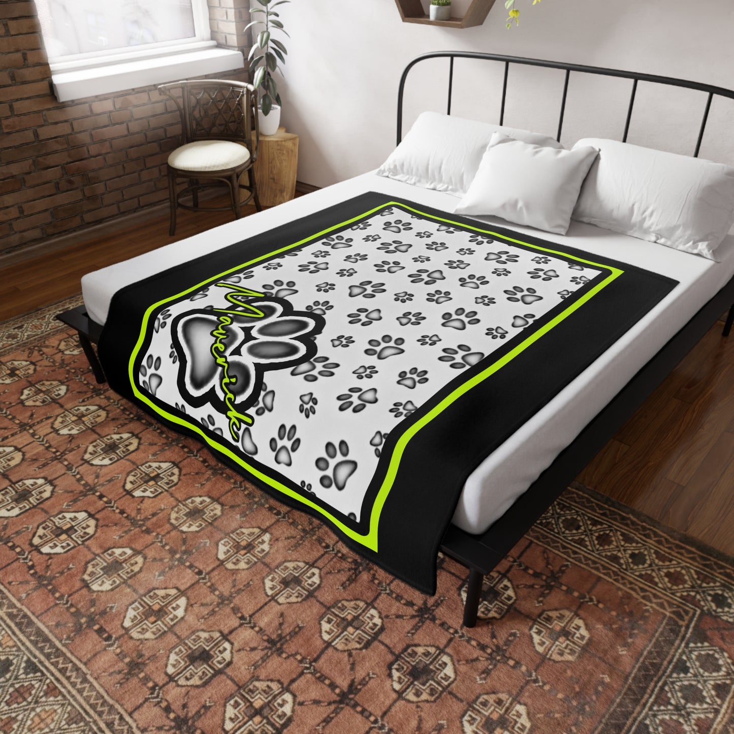 Maverick Plush Fleece Dog Blanket