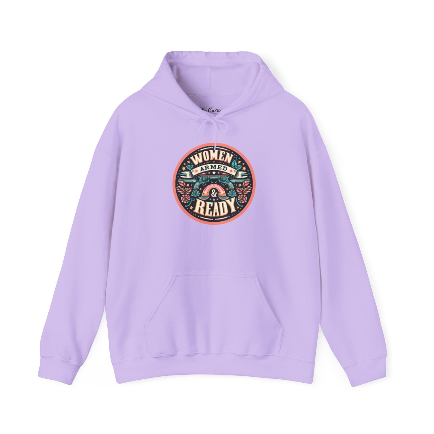 Women Armed & Ready Digital Design Hooded Sweatshirt