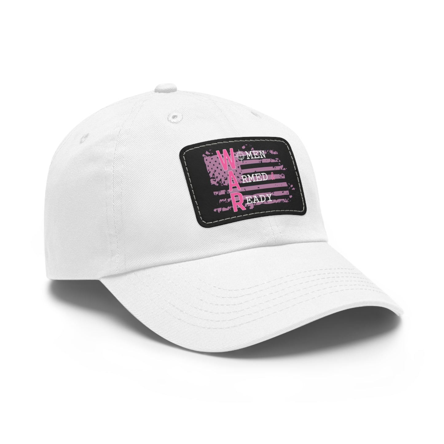 Women Armed & Ready Pink Flag With Leather Patch