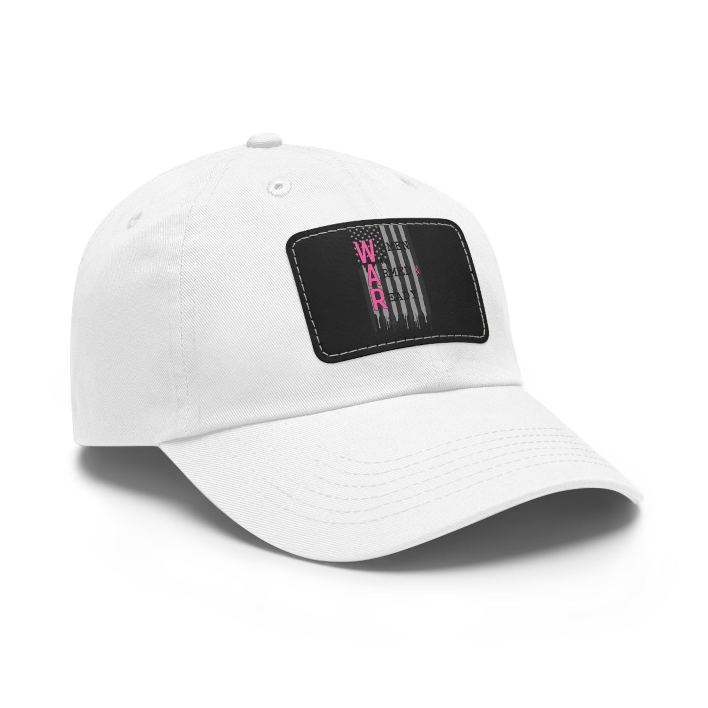 Women Armed & Ready Grey Flag with Leather Patch