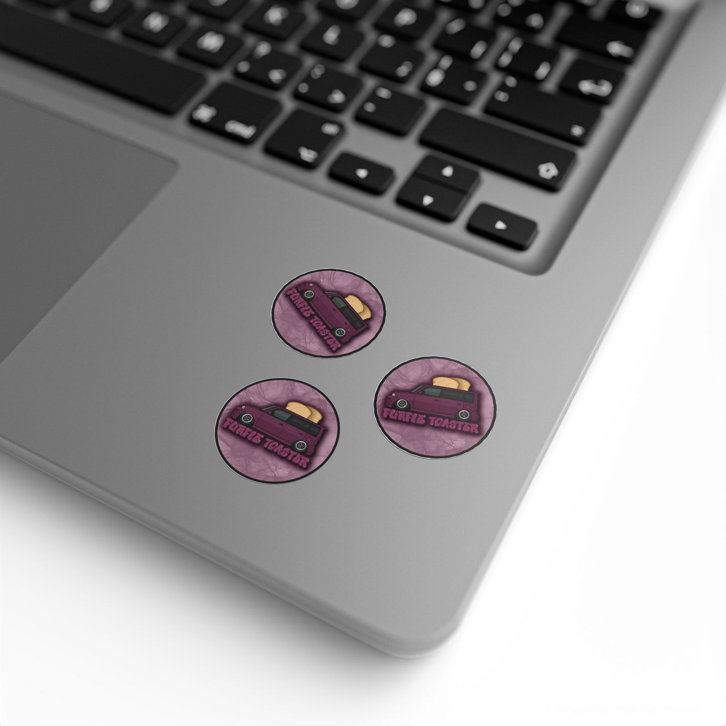 Purple Toaster Sticker Roll