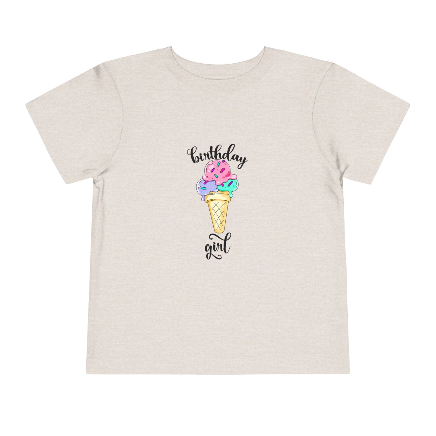 Toddler Short Sleeve Tee - Ice Cream Design