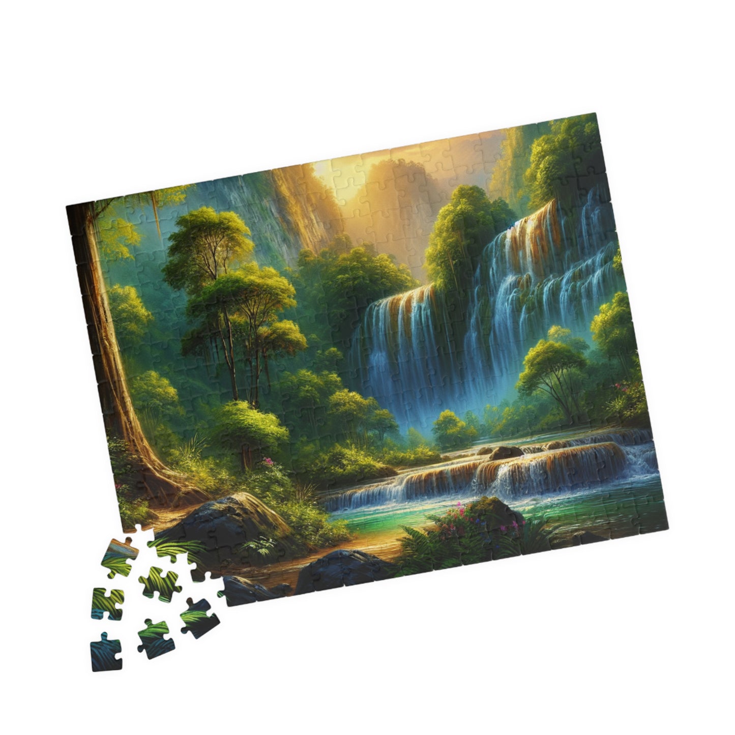 Nature Waterfall Jigsaw Puzzle - 110, 252, 520, 1014-piece