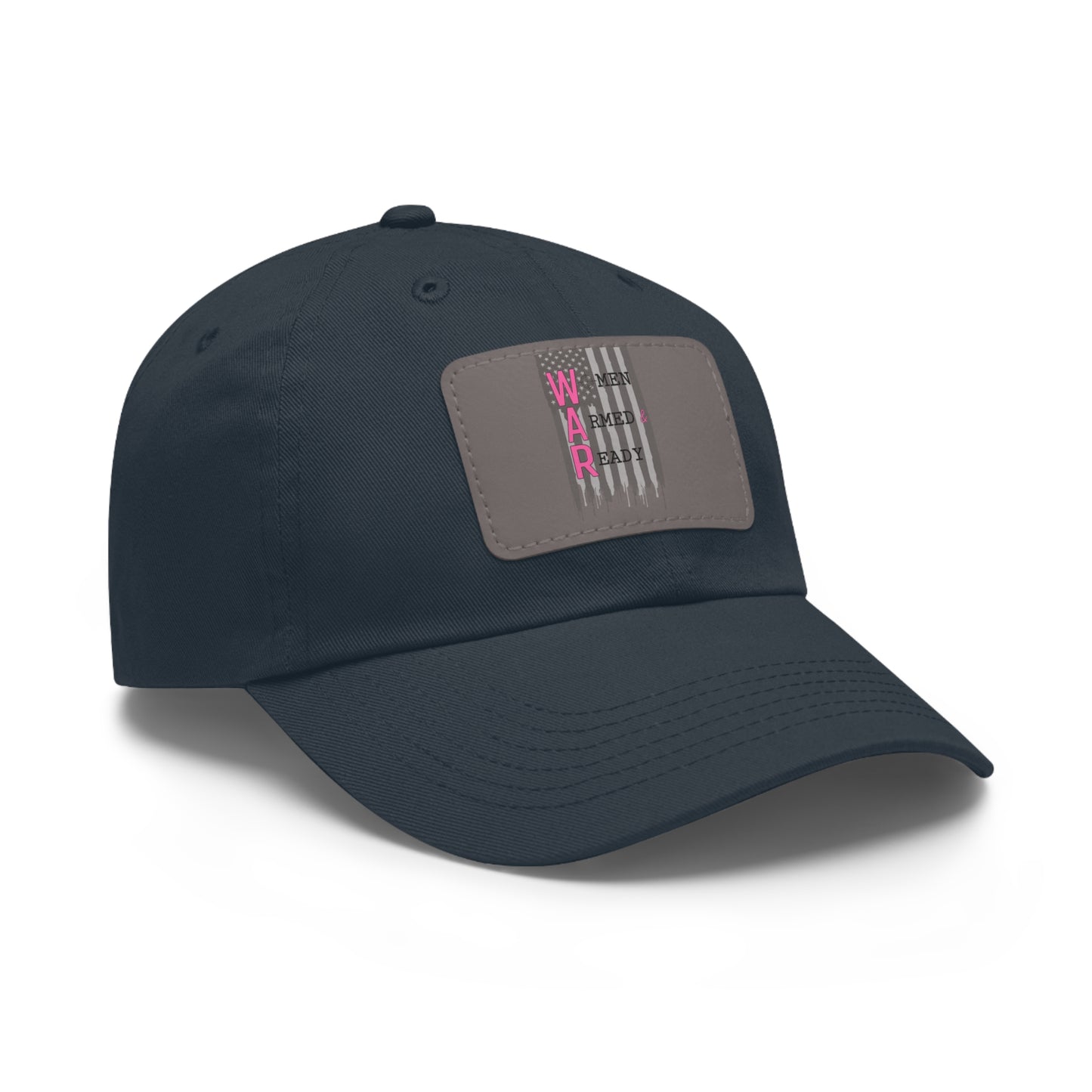 Women Armed & Ready Grey Flag with Leather Patch