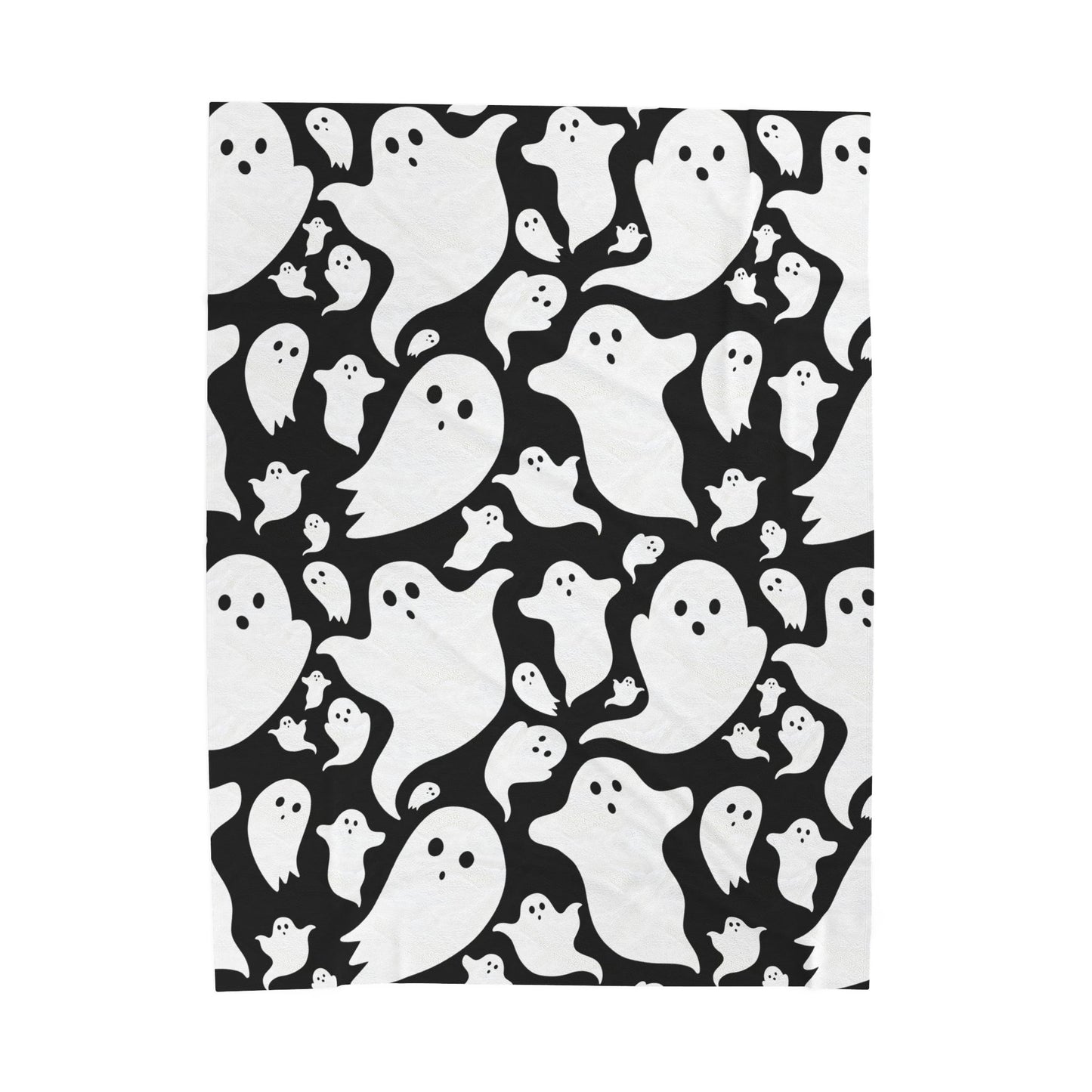 Spooky Ghost Plush Blanket - Cozy Home Décor